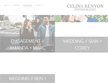 Tablet Screenshot of celinakenyon.com